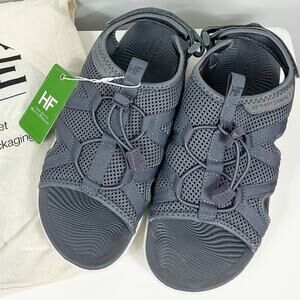 Hike Footwear Barefoot Sandals Shoes Black Unisex EU Sz 39 W 8/8.5 M 6/6.5